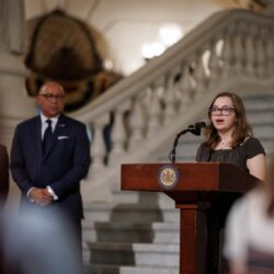 Carlie Corson, 11th grade, Biglerville High School, Adams County, reads her third-place-winning submission.