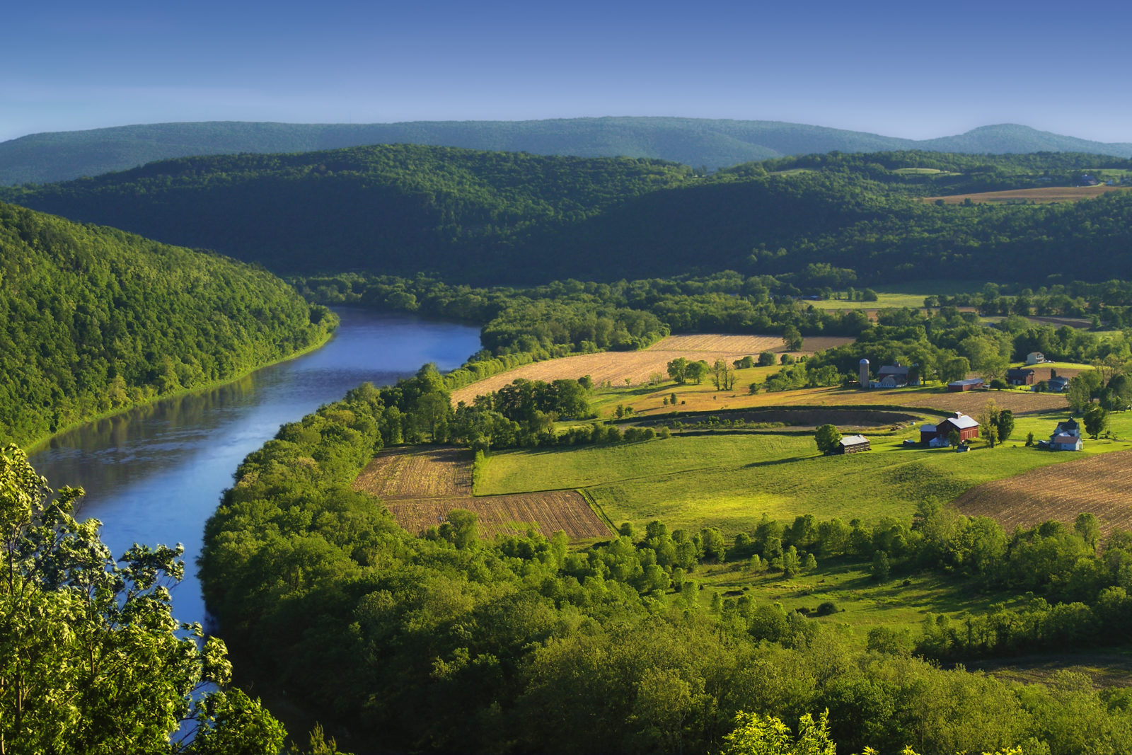a river running through a valley