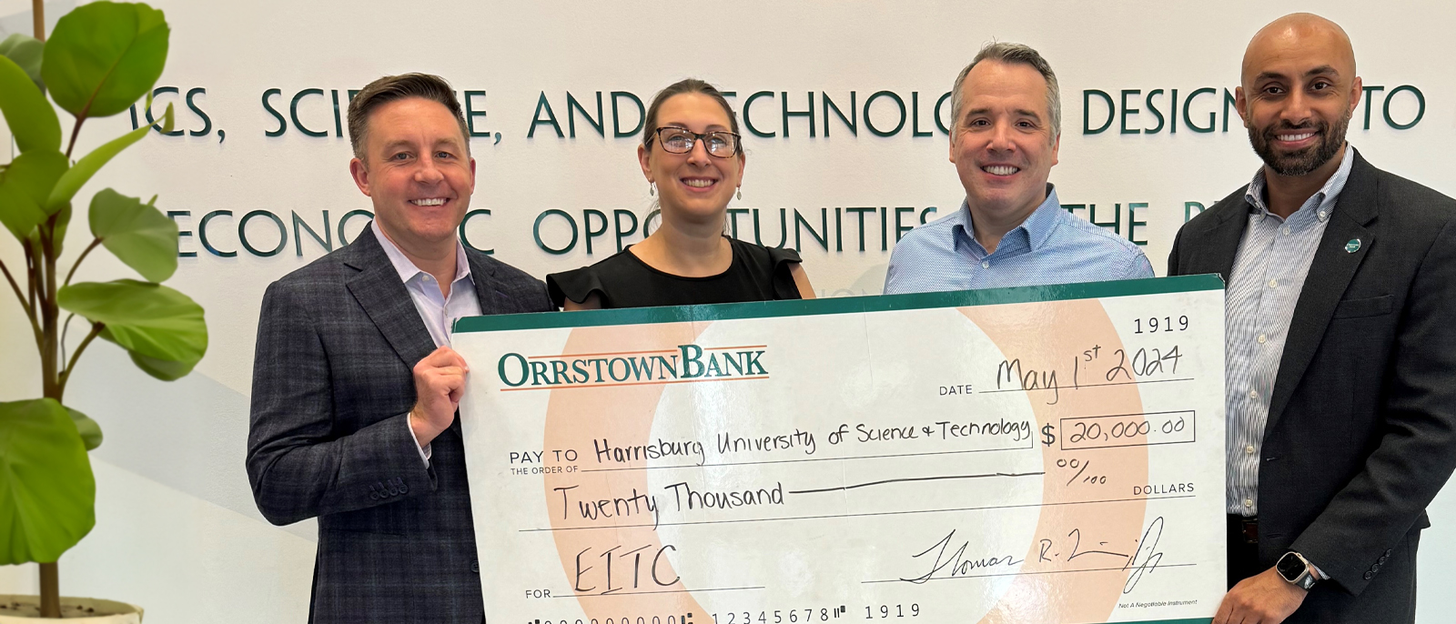 EITC Donation from Orrstown Bank Supports Early-College Programs at Harrisburg University