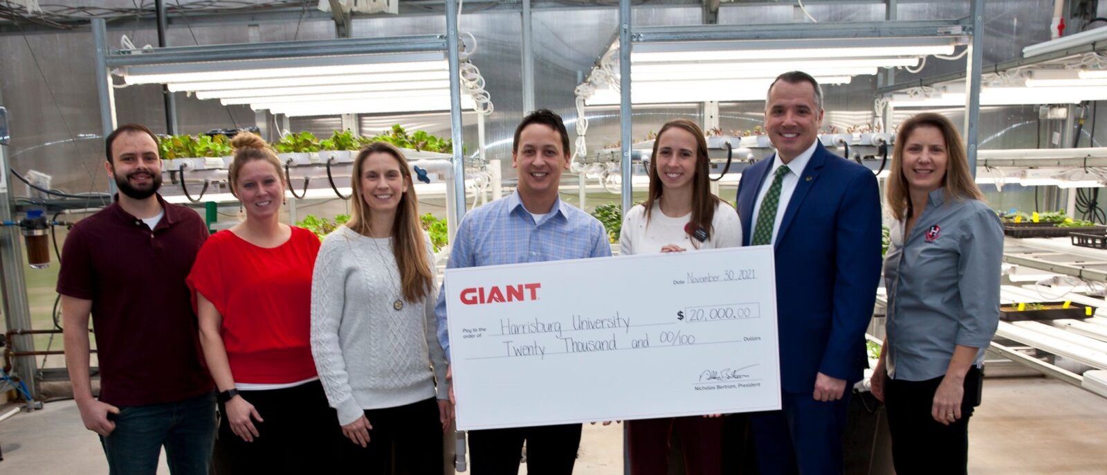 GIANT Co. donates $20K to HU on Giving Tuesday