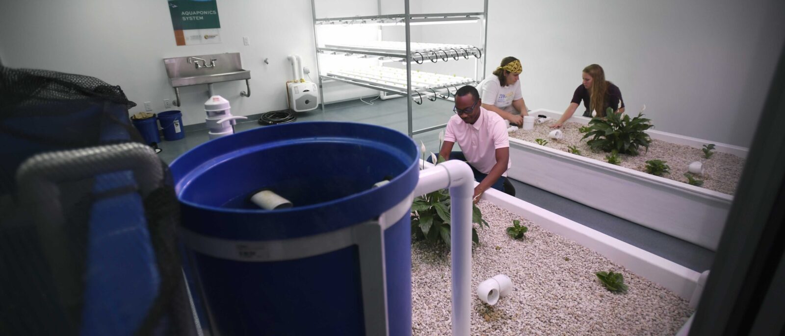 HU provides live aquaponics lab tour to EduNet Conference attendees