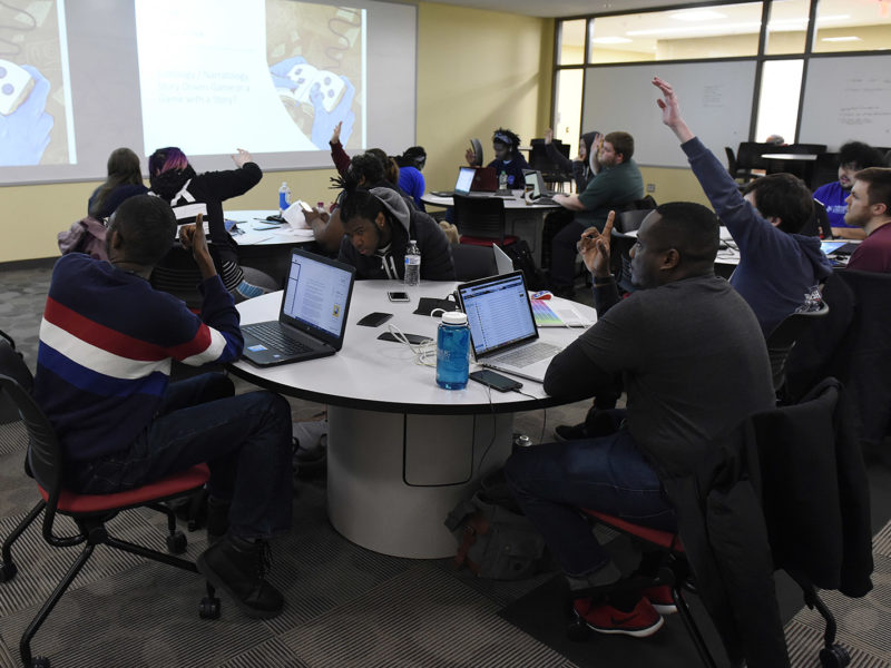 Harrisburg University students in a classroom