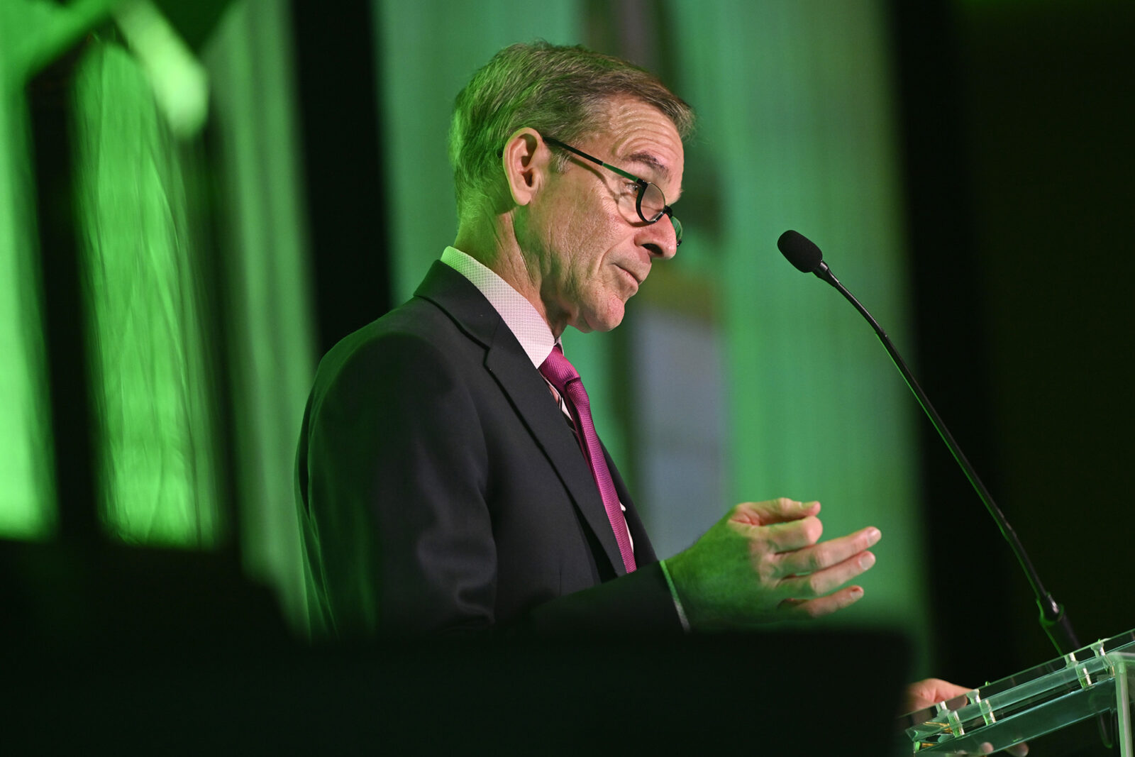 Harrisburg University President Dr. Eric Darr delivers remarks during the University’s Annual Gala Celebration