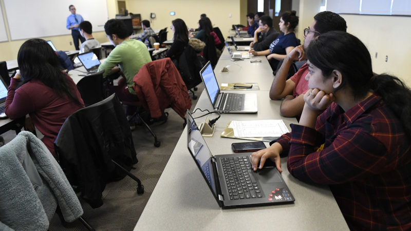 Harrisburg University students in classrooom