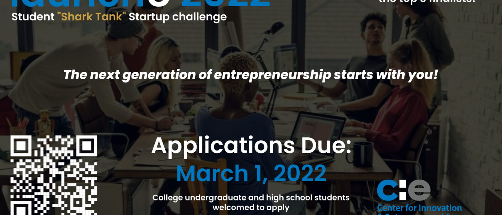 Startup challenge for high school and undergraduate students