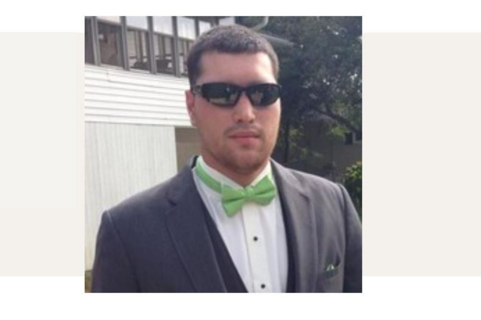 a man wearing sunglasses
