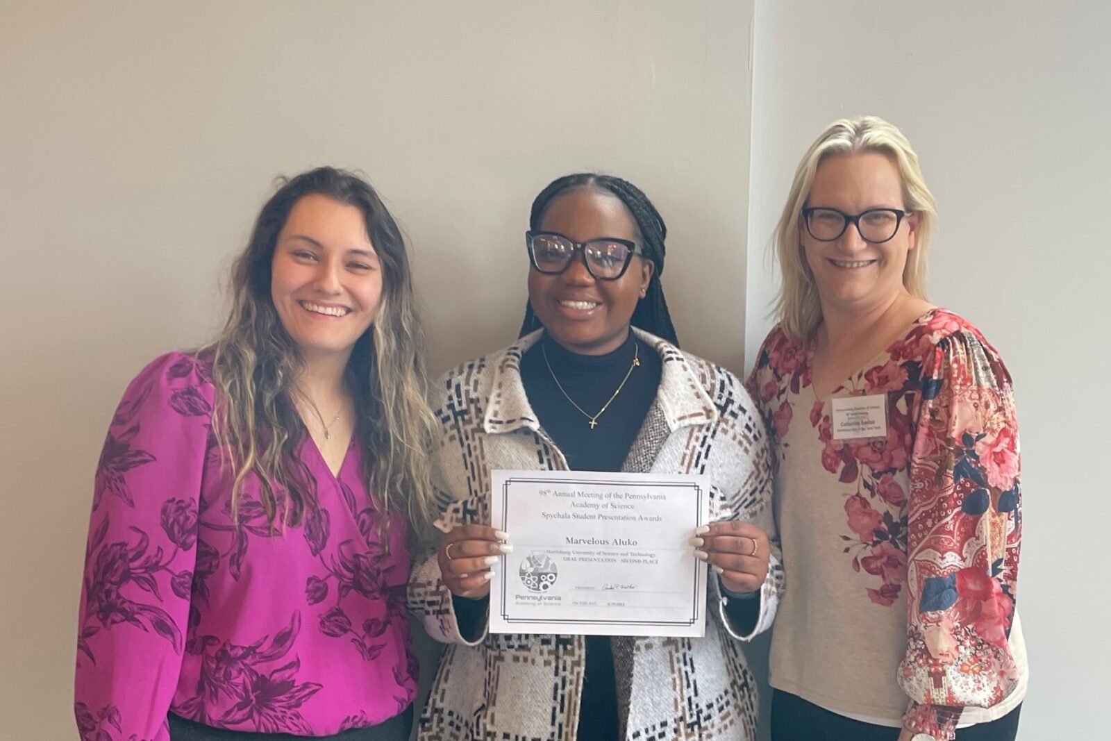 Biology Student Wins Highest Award at annual meeting
