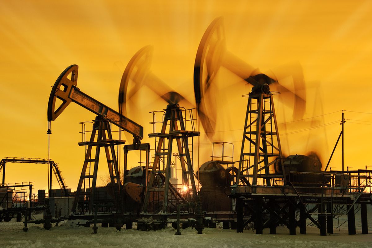 a large oil rig
