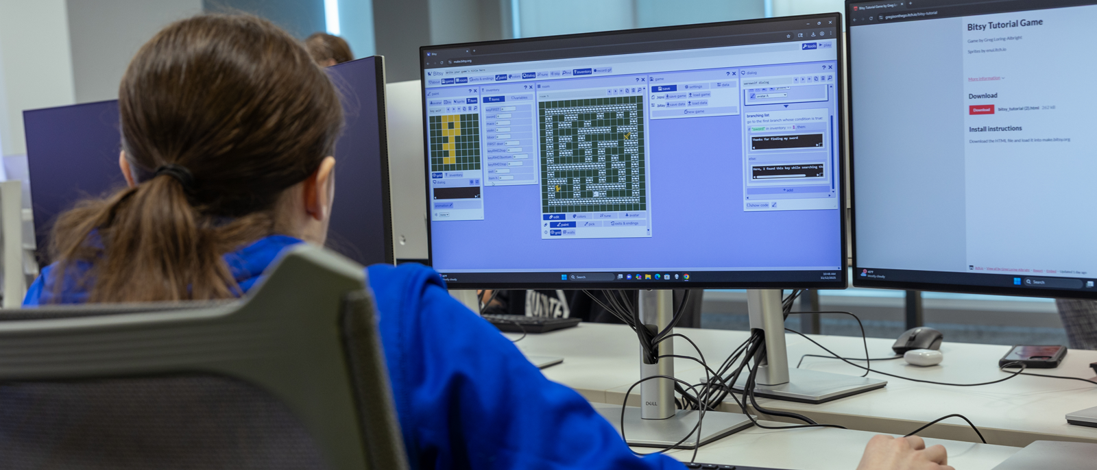 girl at computer