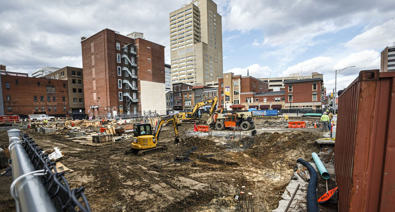 Towering Above: Giant crane to rise over Health Science Education Center property
