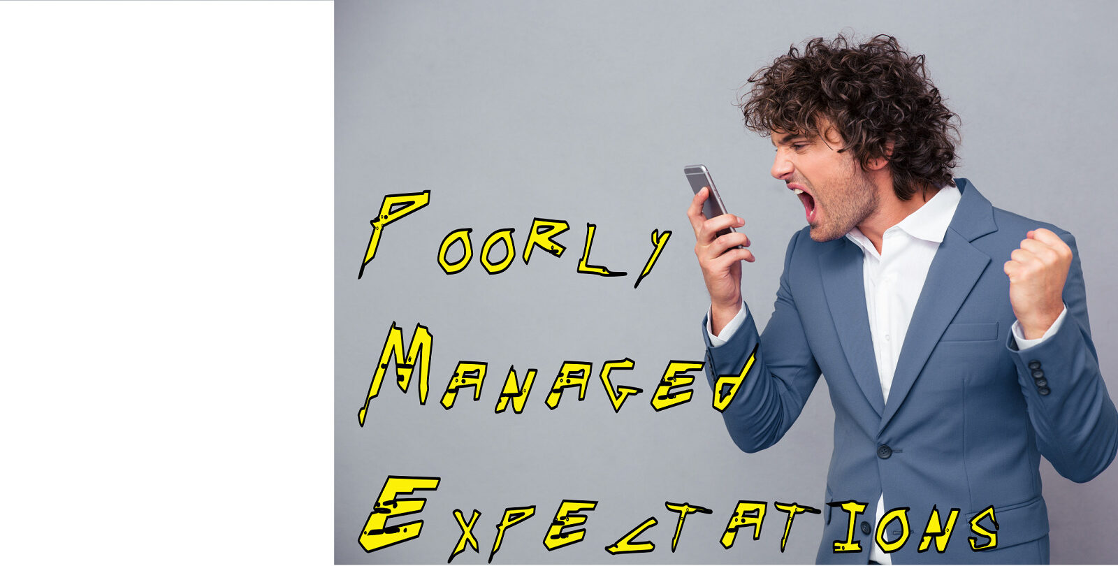 person yelling