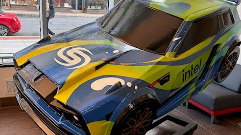 <strong>Rocket League car on display at HU</strong>